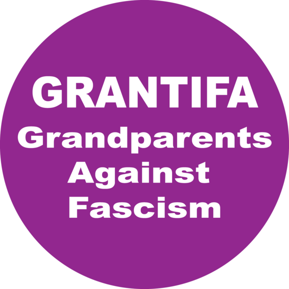 GRANTIFA Grandparents Against Fascism Button