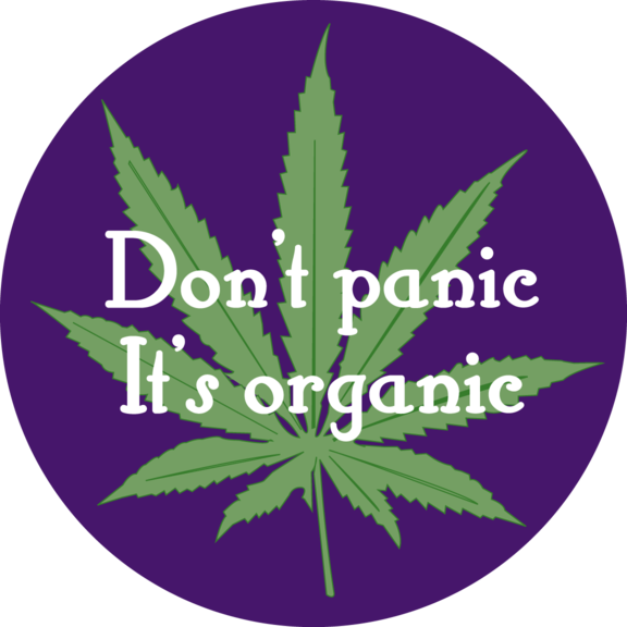Don't Panic It's Organic Button