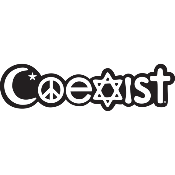Religions Coexist Car Plaque Emblem