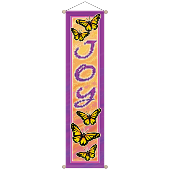 Joy And Butterfly Affirmation Banner GONE