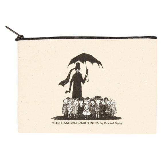 Edward Gorey Zipper Pouch GONE