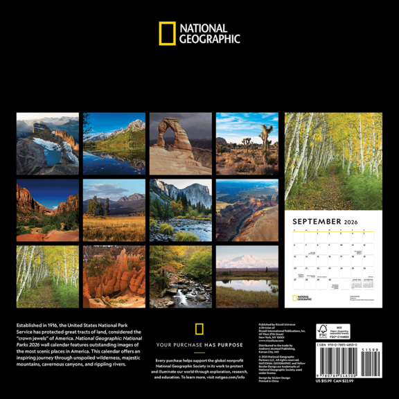 National Parks and Public Lands Calendar