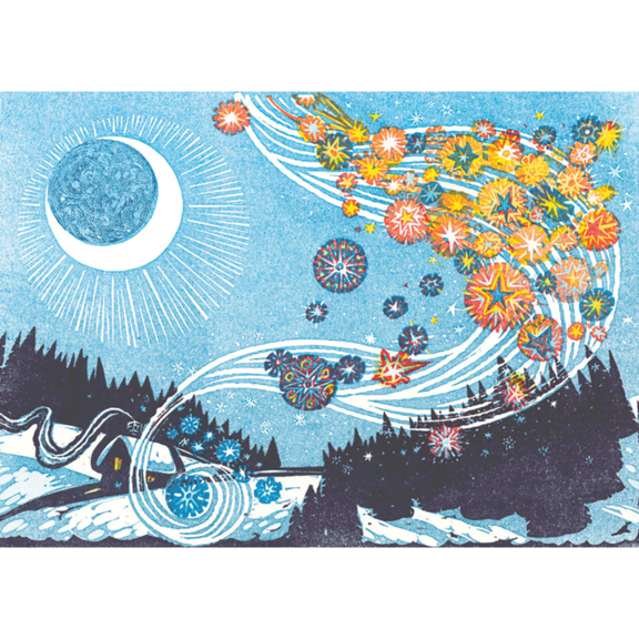 Falling Stars 12 Note Card Set