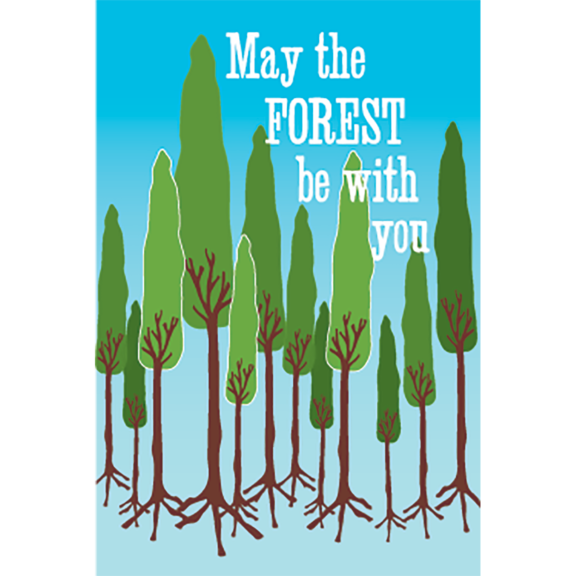 May The Forest Be With You Magnet