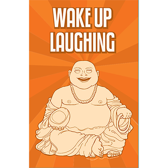 Wake up laughing Buddha Magnet