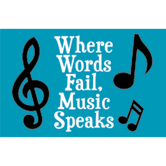 Where Words Fail Music Speaks Magnet