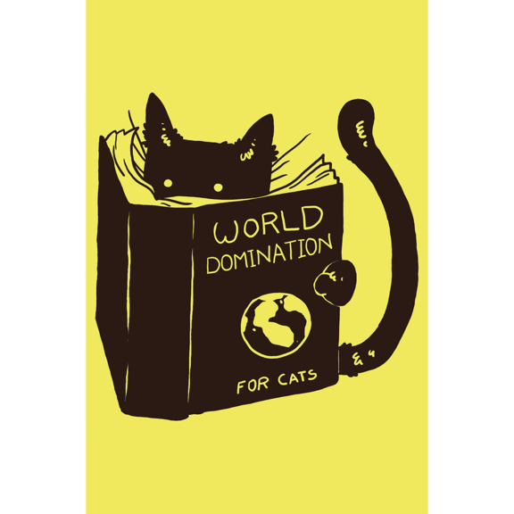 Cat World Domination Magnet