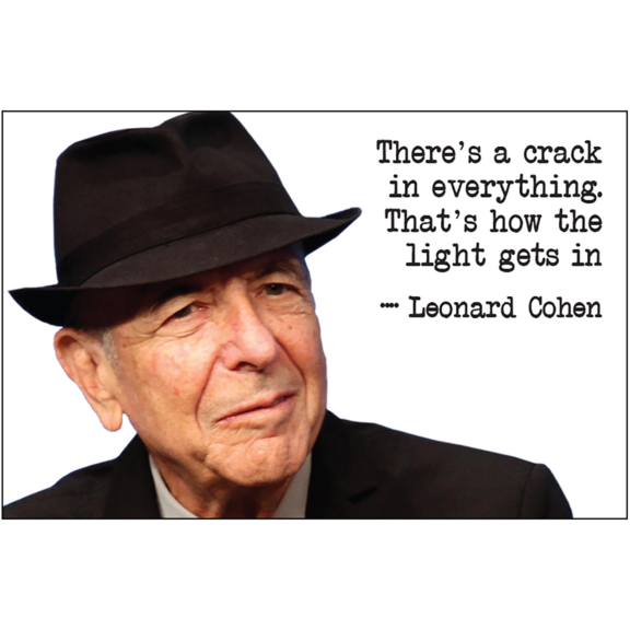 Fridge Magnet, Montreal, Leonard Cohen, Made in Canada Aimant