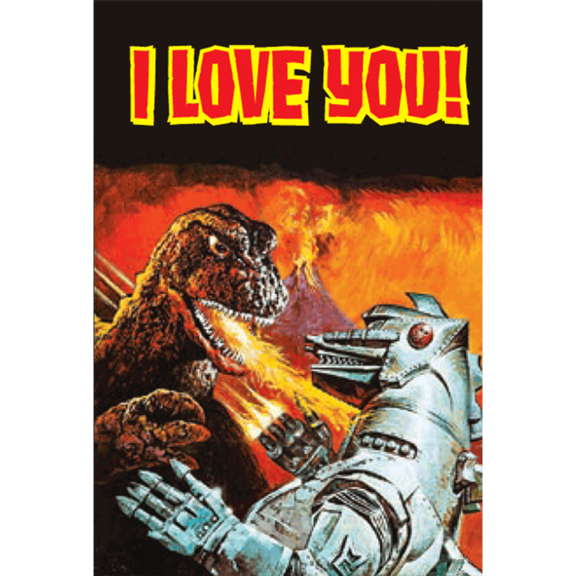 I Love You Godzilla Magnet