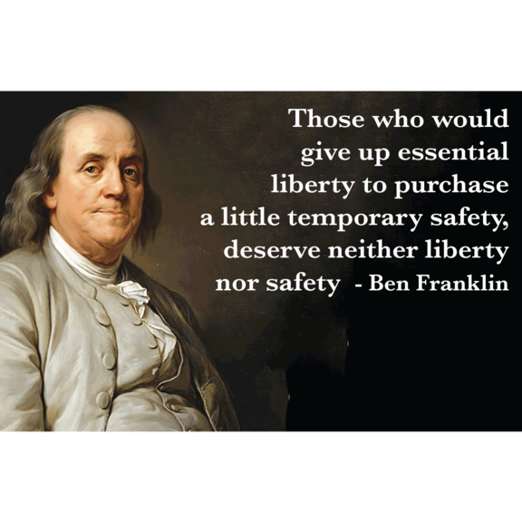 Ben Franklin Liberty Magnet