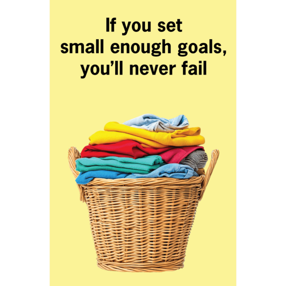 Set Small Goals Never Fail Magnet