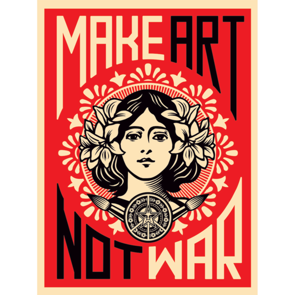Make Art Not War Poster