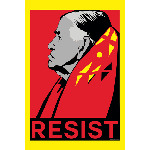 Clyde Bellecourt Resist Poster