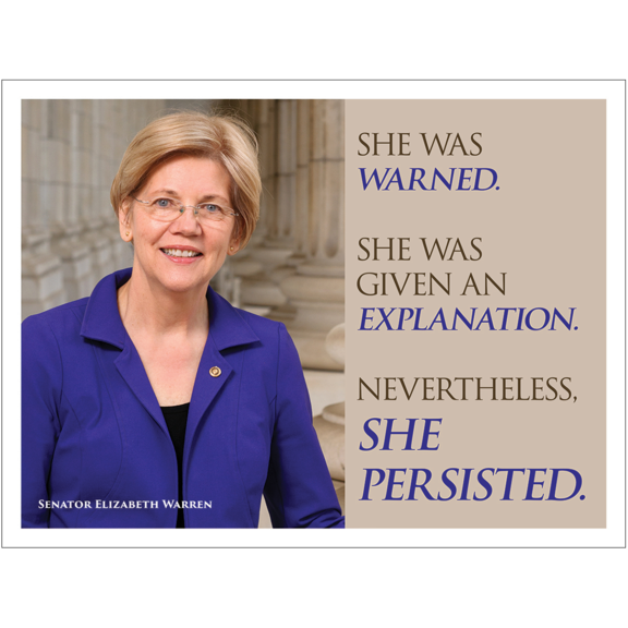 Neverthless She Persisited Sign