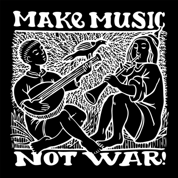 Make Music Not War Sticker