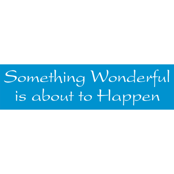 Something Wonderful Bumper Sticker