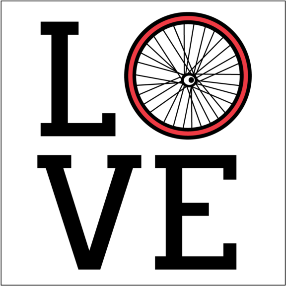 Love Bike Sticker GONE