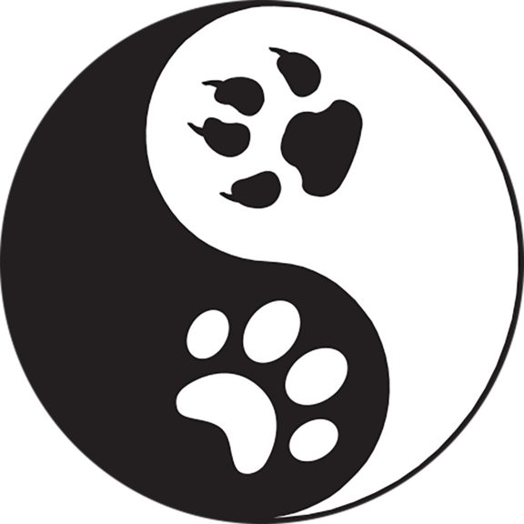 Paws Yin Yang Sticker