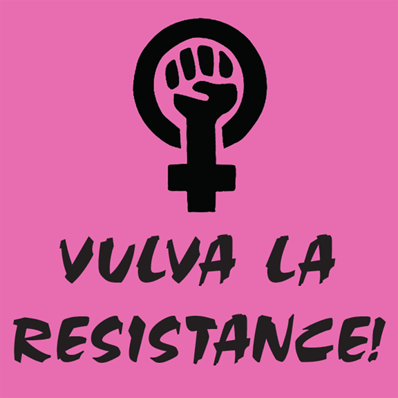 Vulva La Resistance Sticker GONE