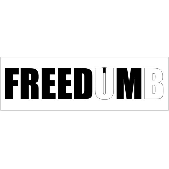Free Dumb Sticker GONE