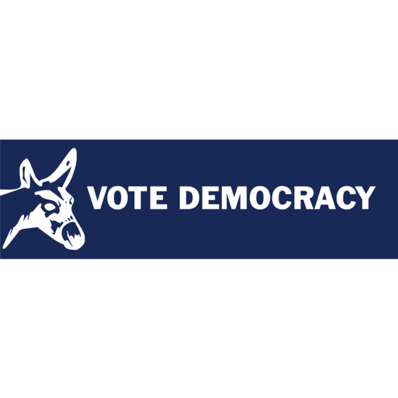 Vote For Democracy Sticker