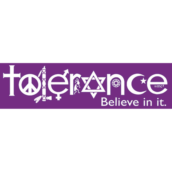 Tolerance Bumper Sticker GONE