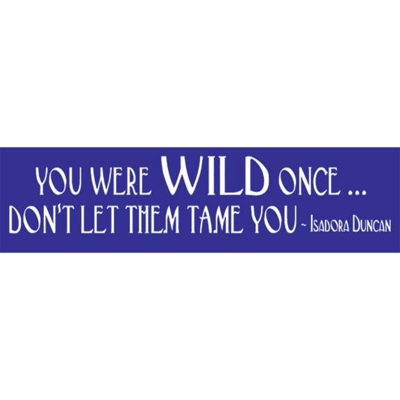 Wild Isadora Duncan Bumper Sticker