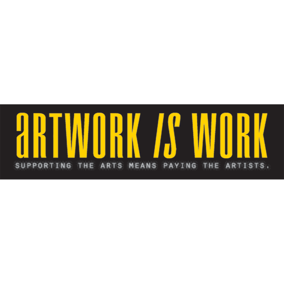 Artwork Is Work Bumper Sticker