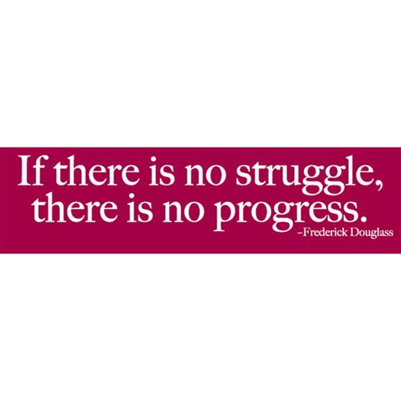Frederick Douglass Bumper Sticker GONE