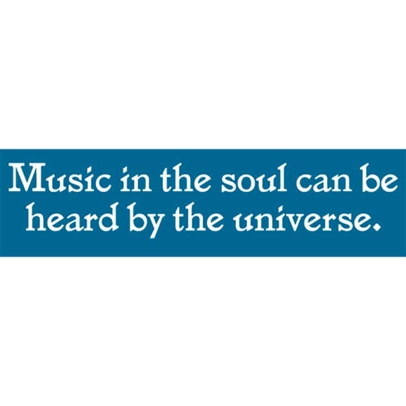 Music In The Soul Bumper Sticker GONE