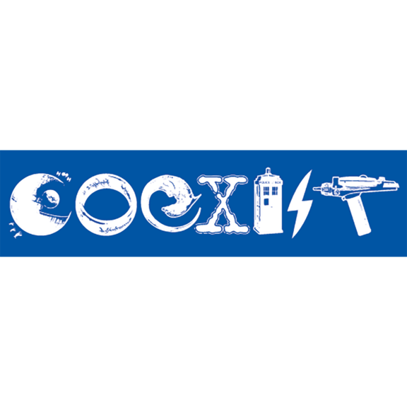 Science Fiction Coexist Bumper Sticker