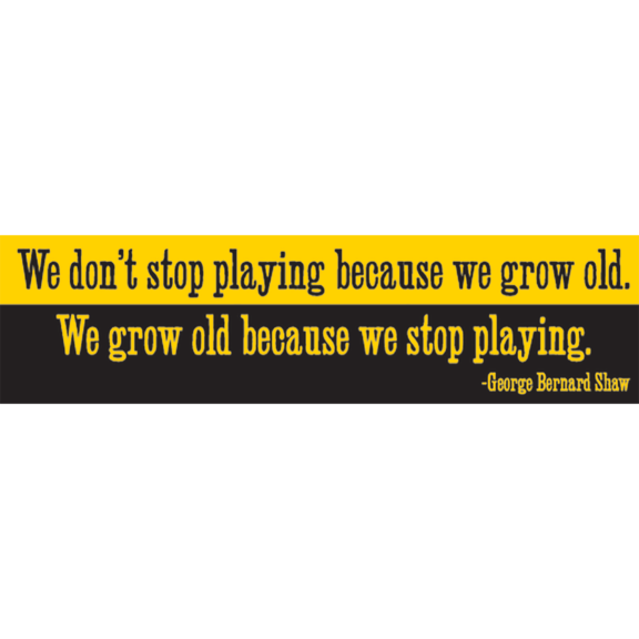 We Grow Old George B Shaw Bumper Sticker