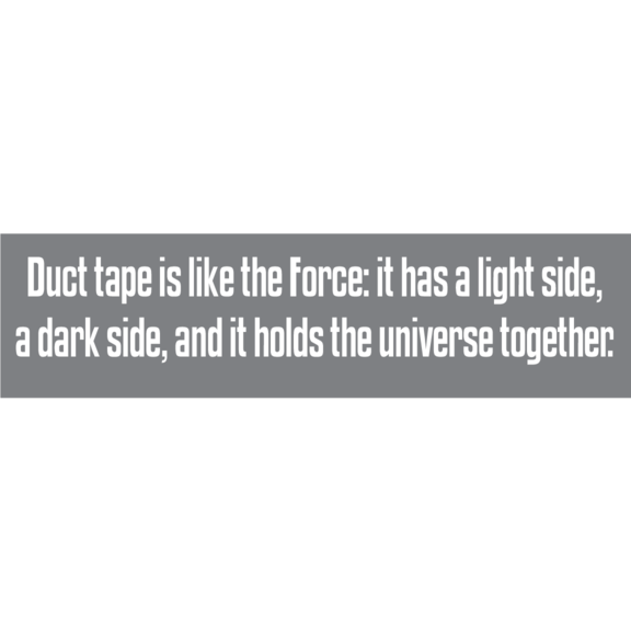 Duct Tape Bumper Sticker