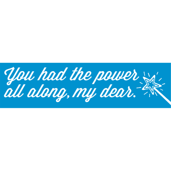 You Had The Power Al Along Bumper Sticker