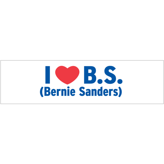 I Love Bernie Sanders Bumper Sticker