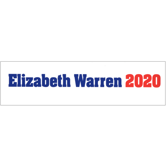 Elizabeth Warren 2020 Bumper Sticker
