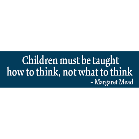 Children Margaret Mead Bumper Sticker