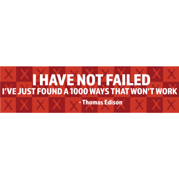 Thomas Edison Bumper Sticker GONE