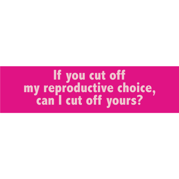 Reproductive Choice Bumper Sticker