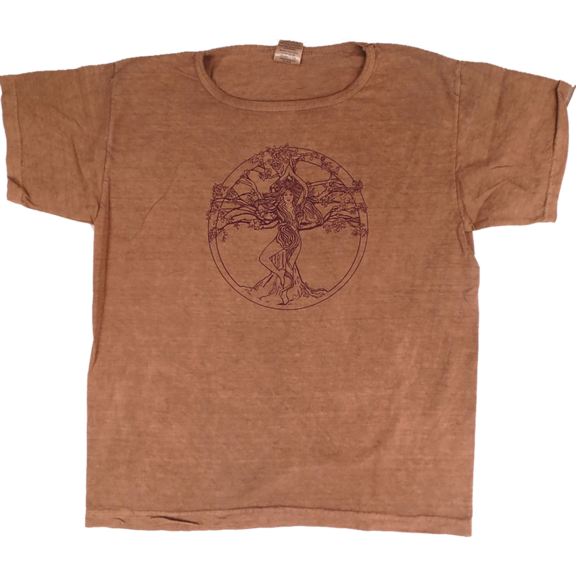 Tree Pose Womens Organic Clay-Dyed TShirt