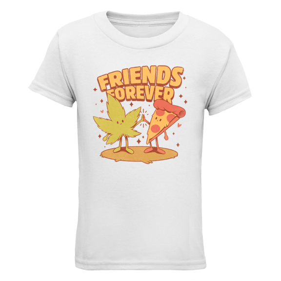 Friends Forever Pizza And Marijuana Womens TShirt