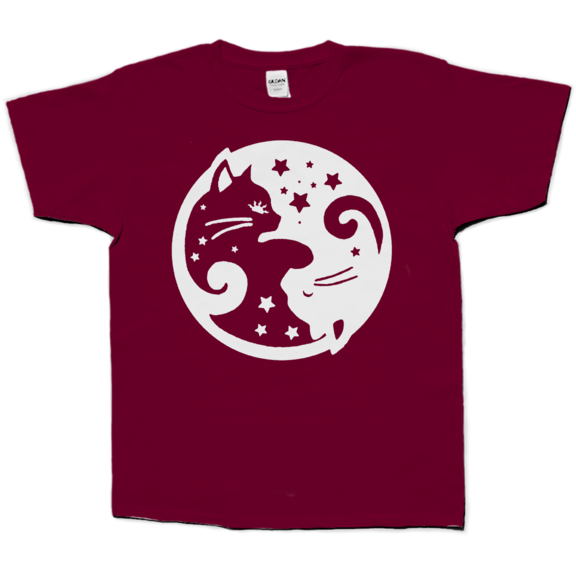 Cat Yin Yang Kids TShirt