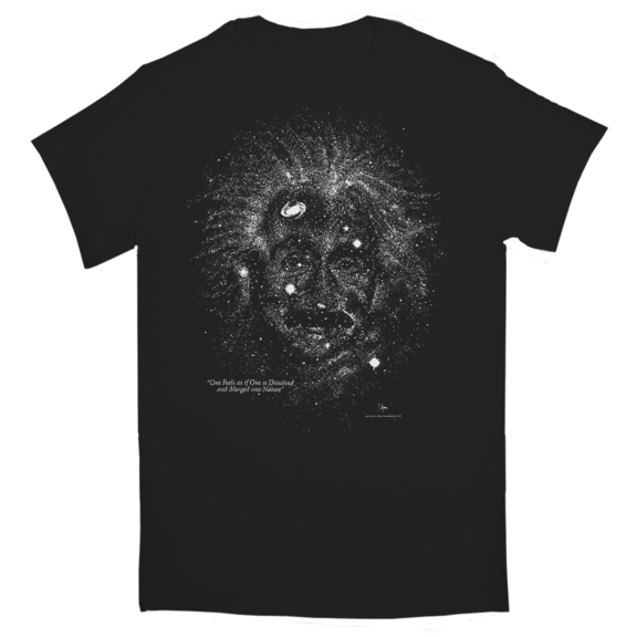 Einstein Starry Night Glow In Dark T-Shirt GONE