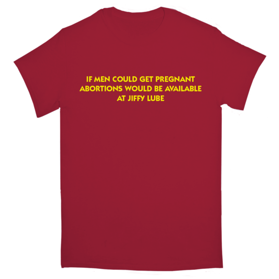 Men Pregnant Jiffy Lube T-Shirt