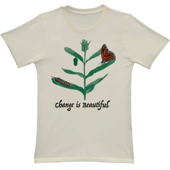 Change Is Beautiful Butterfly Organic T-Shirt