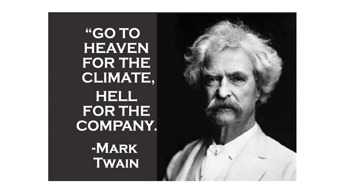 Go To Heaven Mark Twain Magnet