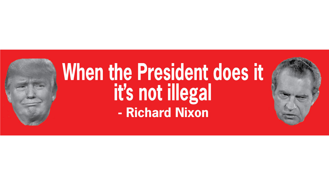 Nixon Trump Bumper Sticker