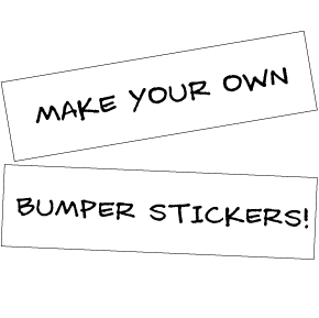Blank Bumper Sticker