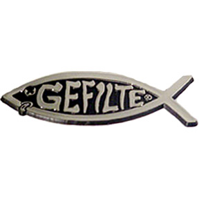 Gefilte Fish Plaque Car Emblem GONE