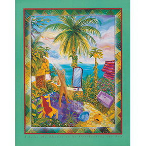 I Like My Shower Jane Evershed Poster GONE